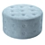 Velvet Pouffe Footstool  Tampa 3D model small image 4