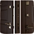 Modern Metal Entrance Door - Plato (Favorit) 3D model small image 2