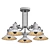 Modern Downtown Ceiling Chandelier 3D model small image 2