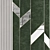 Green Panel Mirrored MDF Headboard 3D model small image 3