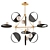 Sleek Travis Chandelier - 90cm Diameter 3D model small image 1