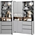 Modern Wardrobe & Display Cabinet 3D model small image 2