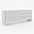 Dallas Collection Buffet Table - Elegant and Functional 3D model small image 5