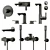 GROHE Linear Set: High-Quality Vray and Corona Compatible 3D Model 3D model small image 1