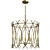 Elegant Bamboo Chandelier 3D model small image 1