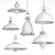 Industrial Metal Pendant Light Set 3D model small image 10