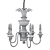 Handcrafted American Classic Chandelier 3D model small image 2