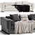 Modern Comfort: Howard Sofa in 2 Colors 3D model small image 1