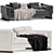 Modern Comfort: Howard Sofa in 2 Colors 3D model small image 4