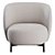 Sleek Lunam Armchair: Contemporary Comfort by Kartell 3D model small image 7