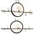 Elegant Iona Chandelier with Halos 3D model small image 1