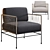 Modern Filaria Armchair: Stylish and Comfortable 3D model small image 4