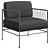 Modern Filaria Armchair: Stylish and Comfortable 3D model small image 3