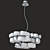 Elegant Murano Glass Metal Chandelier 3D model small image 2