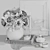 Rose Bliss Decor Set 3D model small image 4