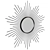 Sunburst Mirror: Elegant Metal Wall Decor 3D model small image 2