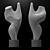 Elegant Pirouette: Italian Marble Sculpture 3D model small image 3