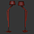 Dynamic Height-adjustable Floor Lamp 3D model small image 5