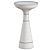 Elegant Black and Gold Side Table 3D model small image 2