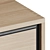 Flow Oak Chest of Drawers 3D model small image 3