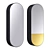 Elio Oval Mirror Cabinet 3D model small image 1