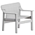 Modern Hay Bernard Lounge Chair 3D model small image 4