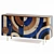 SOLOMIA CABINET: Retro-Inspired Straw Inlaid Design 3D model small image 3