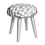 Yellow Round Stool by Atmosphera 3D model small image 2