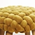 Yellow Round Stool by Atmosphera 3D model small image 3