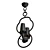 Glamorous Ring Chandelier 3D model small image 1
