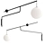 Sleek Glass Elegance: MALAMATA Wall Lamp 3D model small image 1