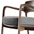 Elegant Porada Louis Armchair 3D model small image 5