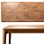 Sustainable Oak Chair & Dining Table 3D model small image 3