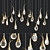 Elegant Eggplant Quartz Chandelier 3D model small image 1