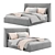 Boston Bed: Stylish and Spacious 3D model small image 1