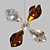 Floating Butterfly Chandelier: Exquisite Crystal Elegance 3D model small image 2