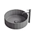 Sleek neoro n50 Countertop Washbasin 3D model small image 2