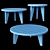 HKliving Teak Coffee Tables - Stylish and Functional 3D model small image 2