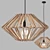 Primitive Pendant Light: Unique Rustic Design 3D model small image 3