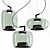 Brokis Double: LED Blown Glass Pendant 3D model small image 1