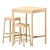 Modern Birch Bar Table And Chairs 3D model small image 1