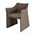 Sartorial Leather Cap Chair 3D model small image 1