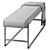 Sleek Sled Bench with Plush Comfort 3D model small image 5