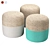 Boho Chic Jute Pouffe 3D model small image 3