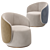 Luxurious Fendi Annabelle Armchair 3D model small image 2