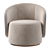 Luxurious Fendi Annabelle Armchair 3D model small image 3