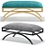 Elegant Cremona Bench: 3 Color Options 3D model small image 3