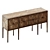 Elegant Nova Rectangular Credenza 3D model small image 1