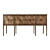 Elegant Nova Rectangular Credenza 3D model small image 2