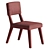 Plush Companion Velvet Chair 3D model small image 8